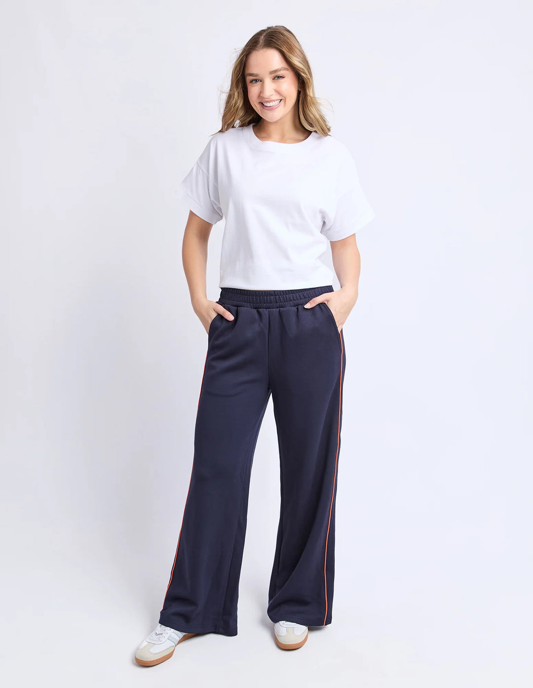 Traveller Pant - Navy/Orange