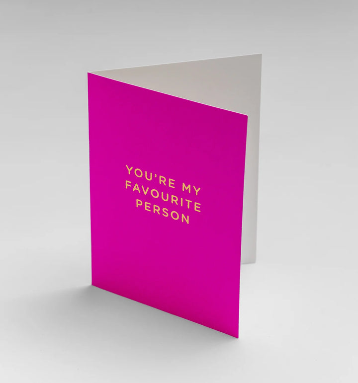 Card You're My Favourite Person - Pink