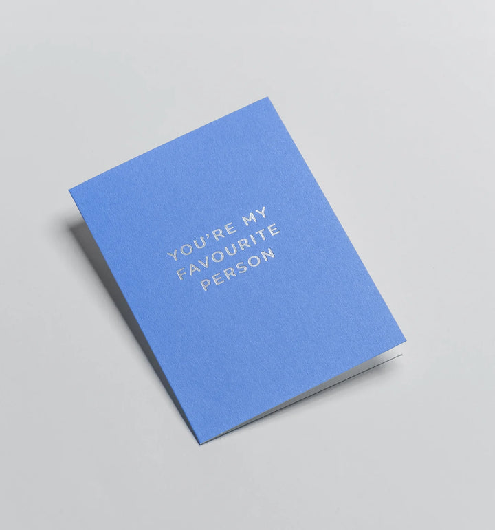 Lagom | Card You're My Favourite Person - Blue Mini | Shut the Front Door