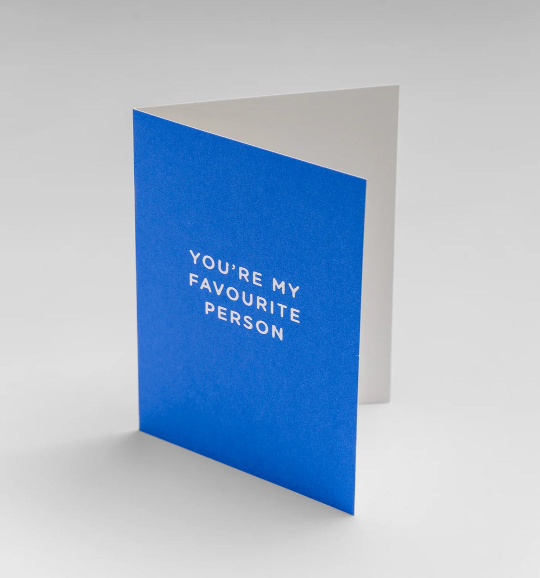 Lagom | Card You're My Favourite Person - Blue Mini | Shut the Front Door