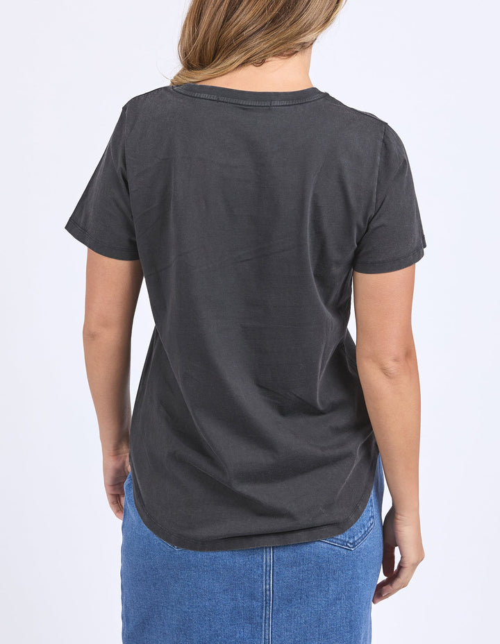 Foxwood | Flowers Tee - Washed Black | Shut the Front Door