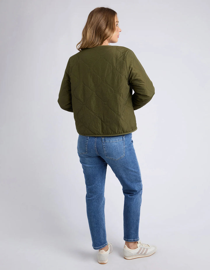 Foxwood | Alberta Quilted Jacket - Moss | Shut the Front Door