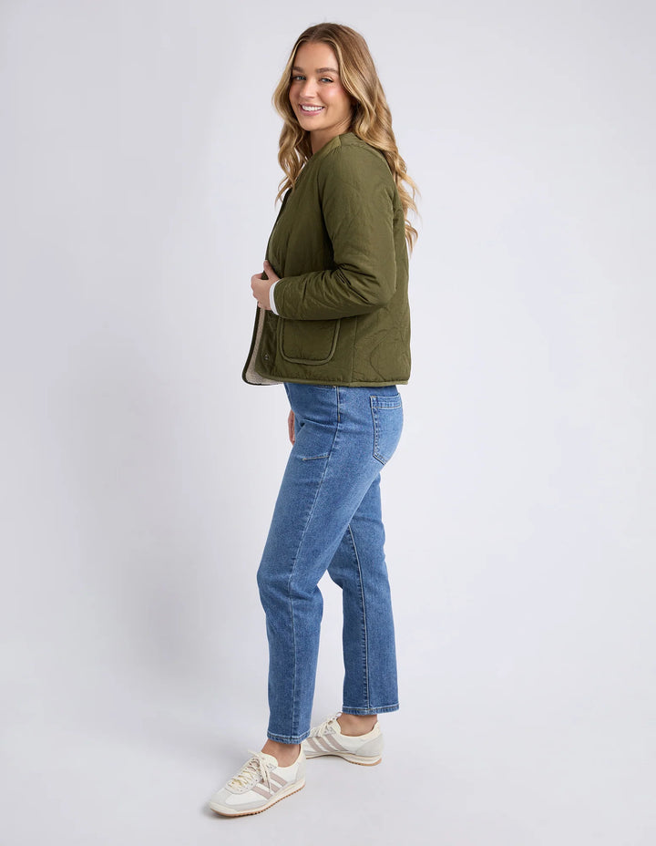 Foxwood | Alberta Quilted Jacket - Moss | Shut the Front Door