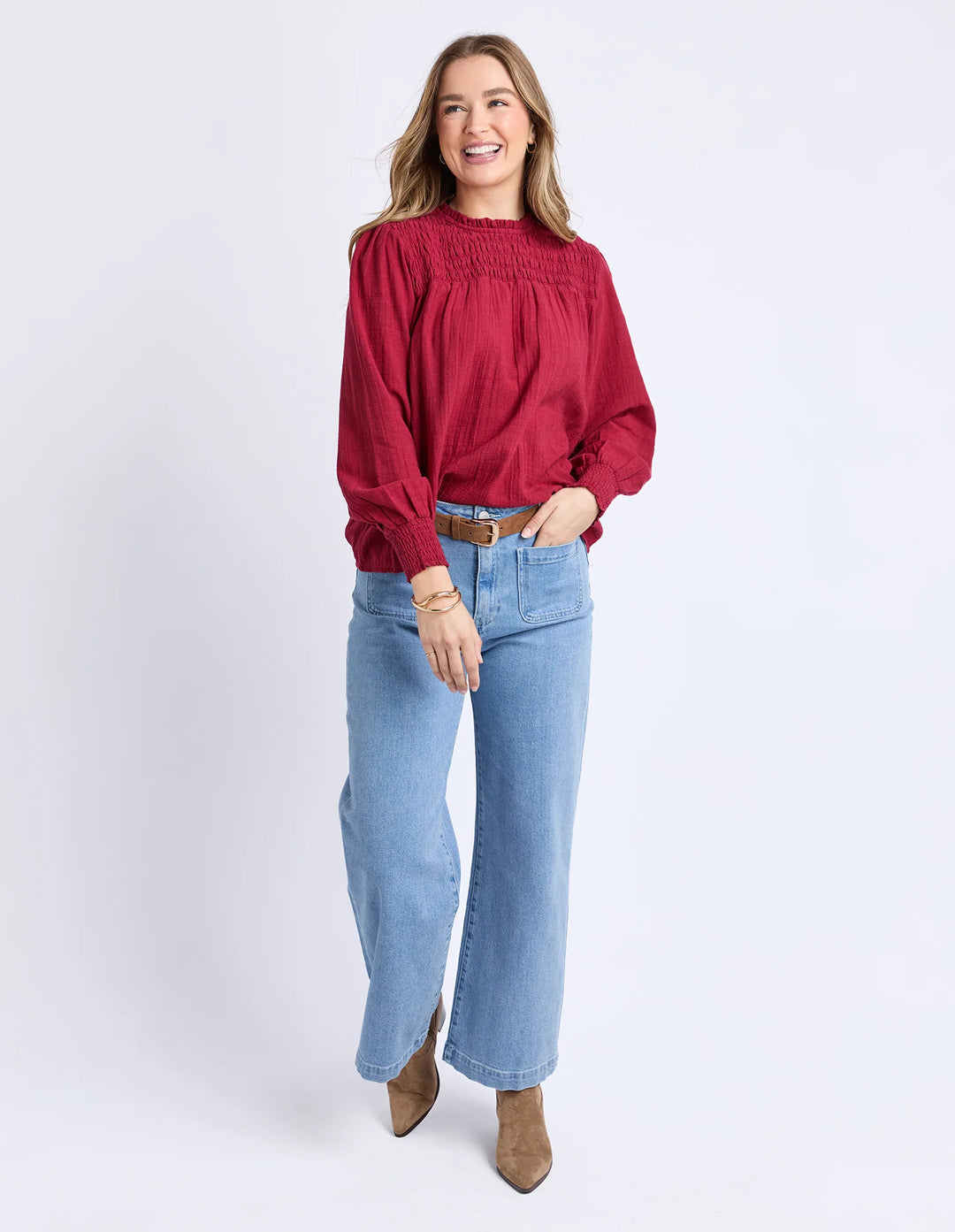 Whitney Top - Rhubarb Red