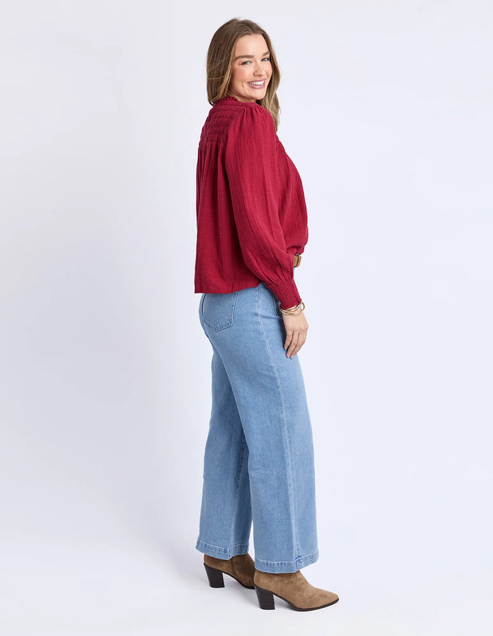 Whitney Top - Rhubarb Red