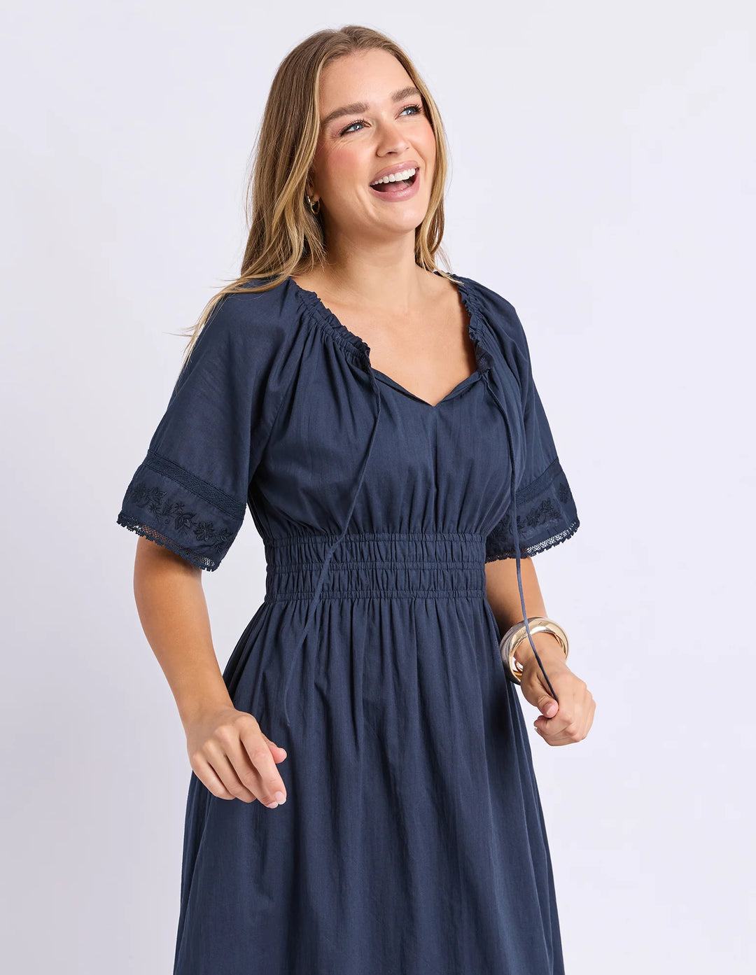 Foxwood | Juna Dress - Dark Sapphire | Shut the Front Door