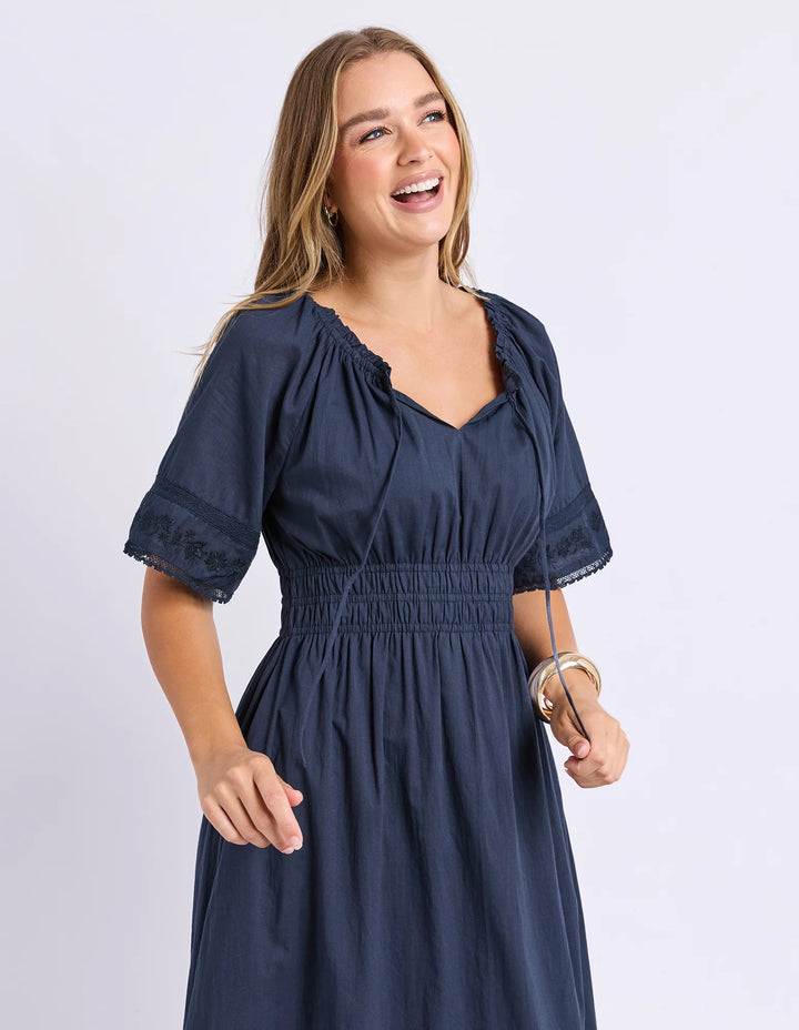 Foxwood | Juna Dress - Dark Sapphire | Shut the Front Door