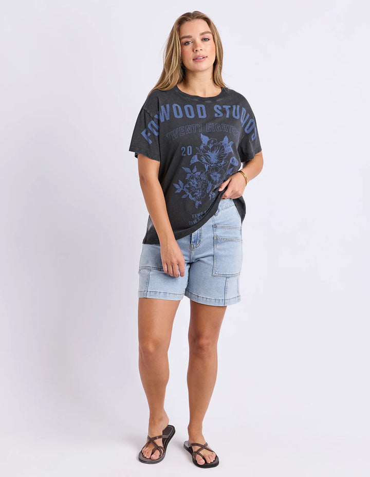 Botanical Garden Tee - Washed Black