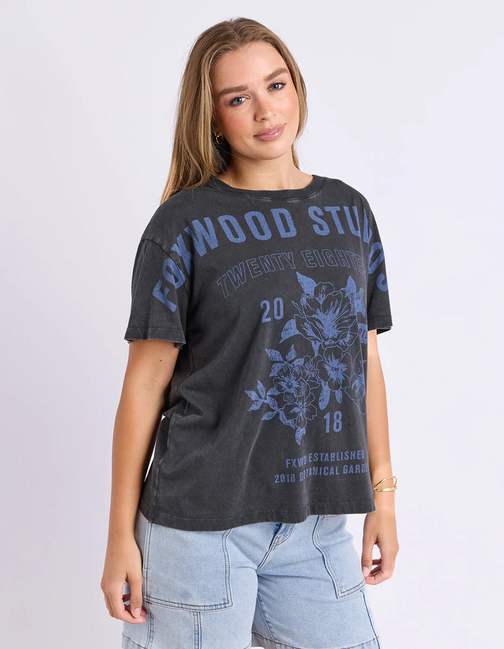 Botanical Garden Tee - Washed Black