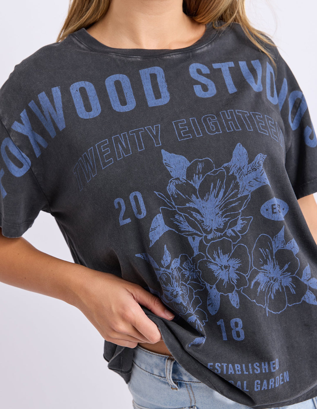 Botanical Garden Tee - Washed Black