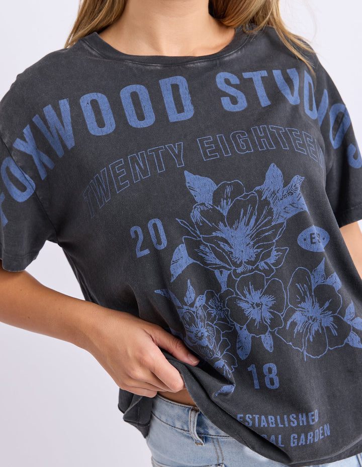 Botanical Garden Tee - Washed Black