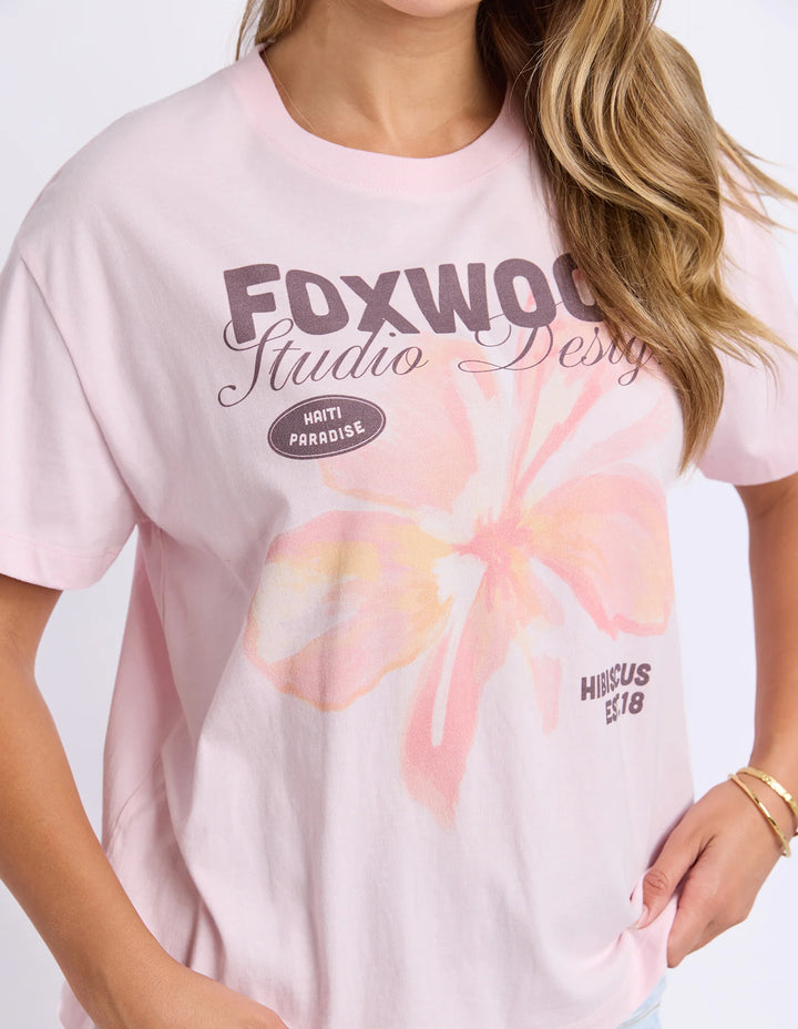 Foxwood | Hibiscus Tee - Pink | Shut the Front Door
