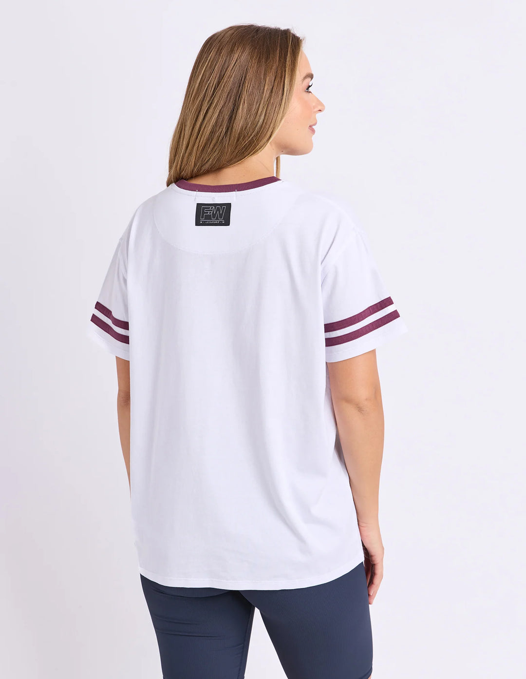 Foxwood | Baseline Tee - White | Shut the Front Door
