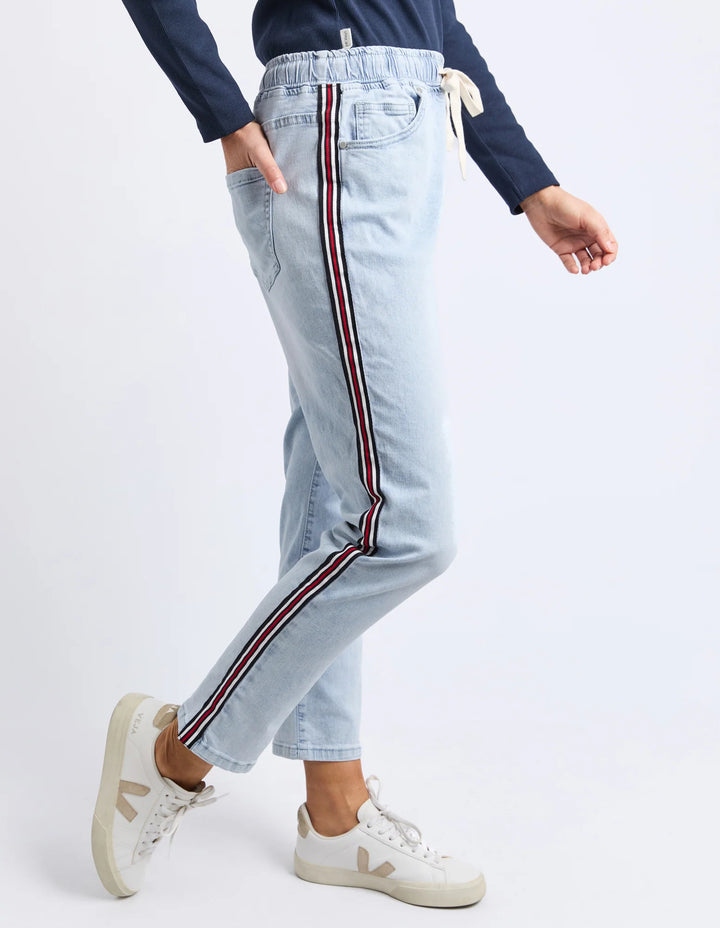 Foxwood | Juliette Taped Jogger - Light Blue | Shut the Front Door