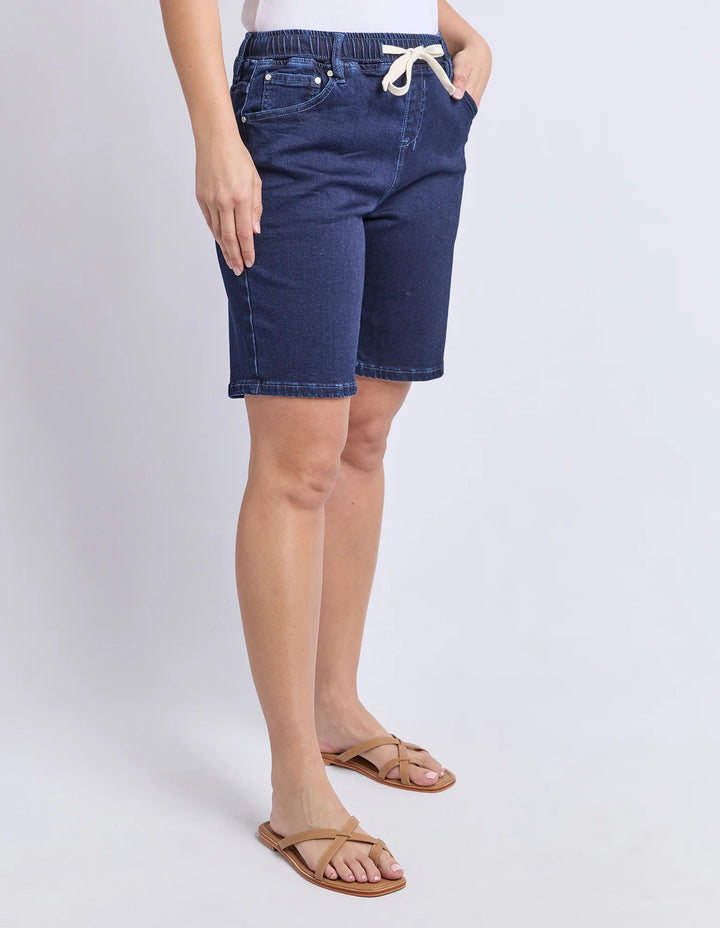 Gabby Bermuda Short - Dark Indigo