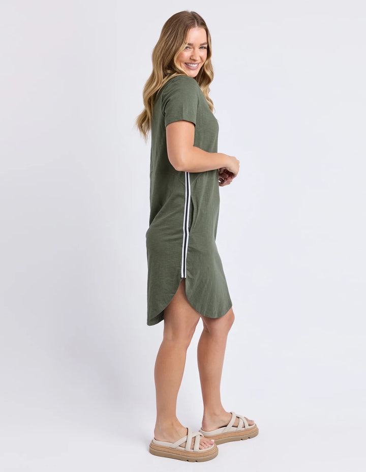 Bay Tape Dress - Khaki