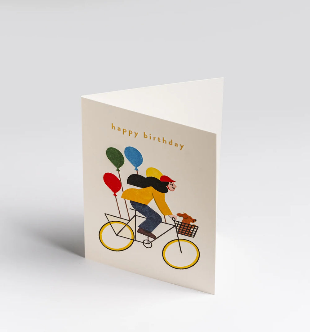 Lagom | Card Birthday HB Bike/Balloons Mini | Shut the Front Door