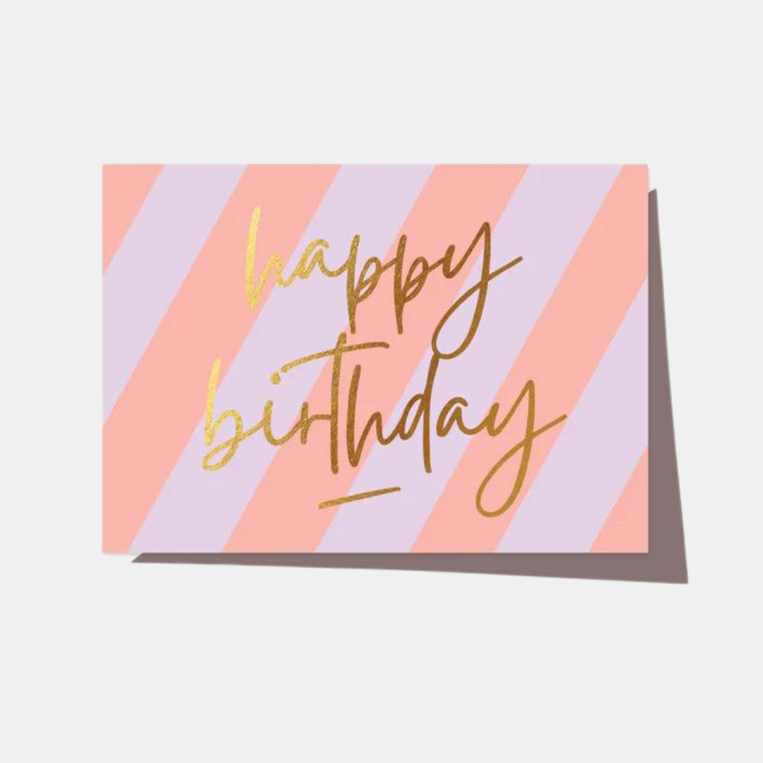 Elm Paper | Card Sunset Stripe Birthday | Shut the Front Door