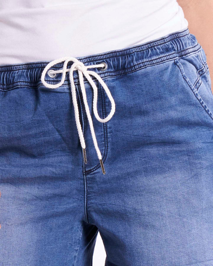 Betty Basics | Bonnie Bermuda Denim - Blue Denim | Shut the Front Door