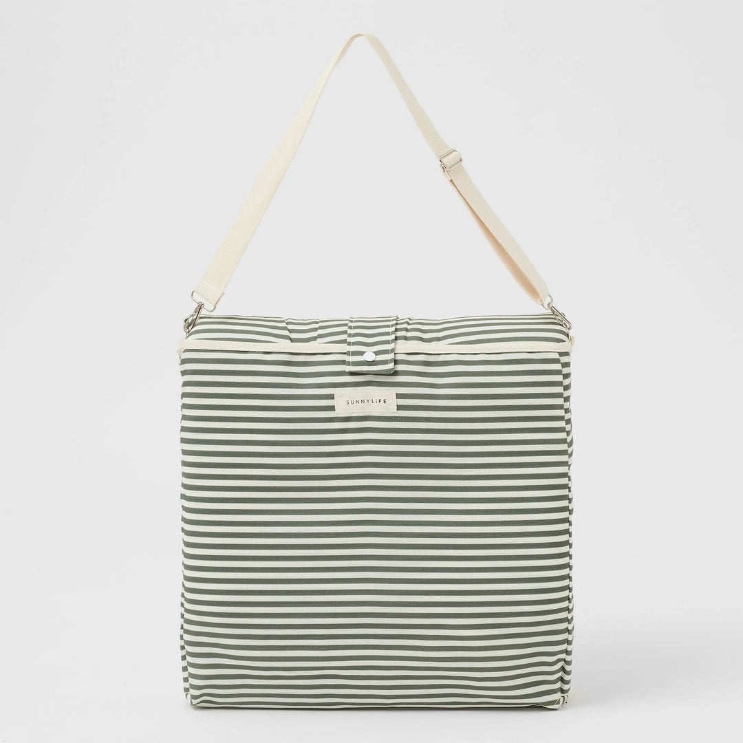 Sunnylife | Reclining Beach Chair - The Vacay Olive | Shut the Front Door