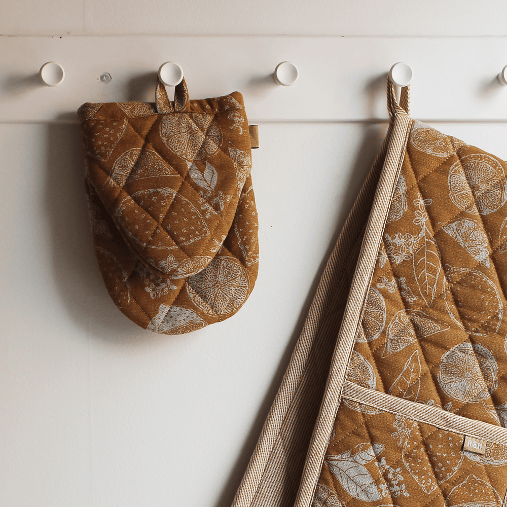 Raine & Humble | Lemon Marmalade Short Oven Glove - Golden Yellow | Shut the Front Door