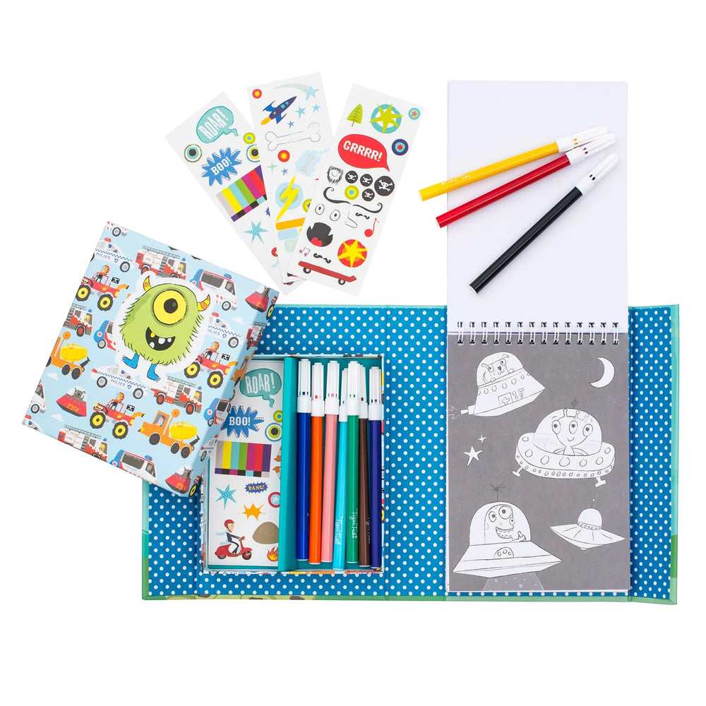 Tiger Tribe | Colouring Set - Adventures | Shut the Front Door