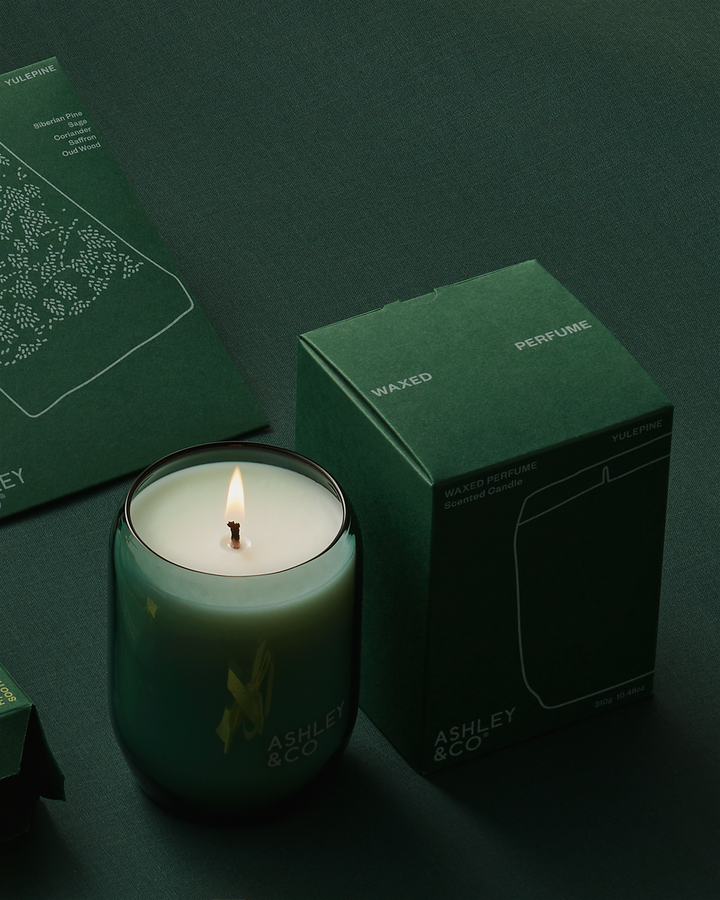 Waxed Perfume Candle - Yulepine Xmas 25