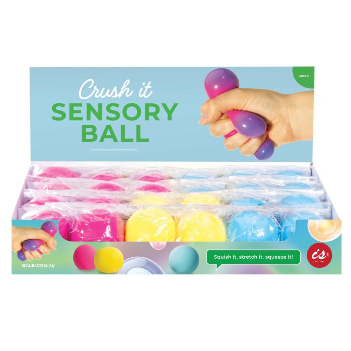 IS Gifts | Crush It Super Sensory Ball - Blue | Shut the Front Door