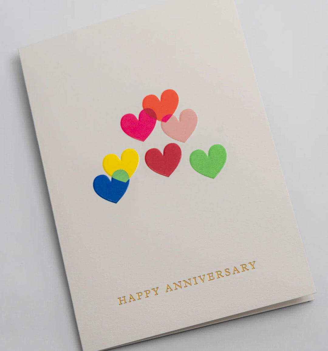 Happy Anniversary Card Hearts - Multi
