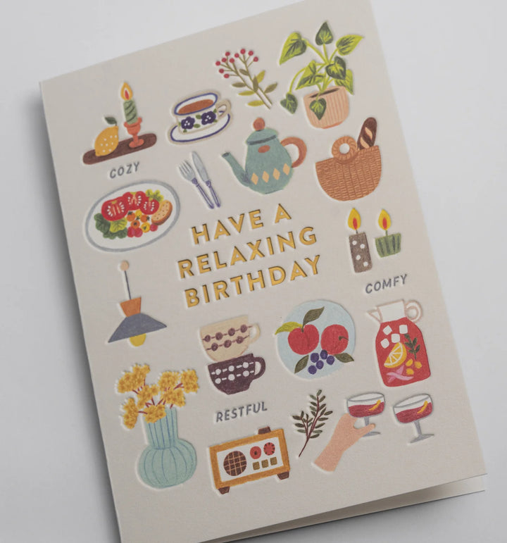 Lagom | Card Have A Relaxing Birthday | Shut the Front Door