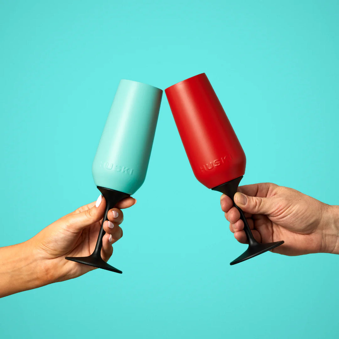 Huski Champagne Flute - Turquoise