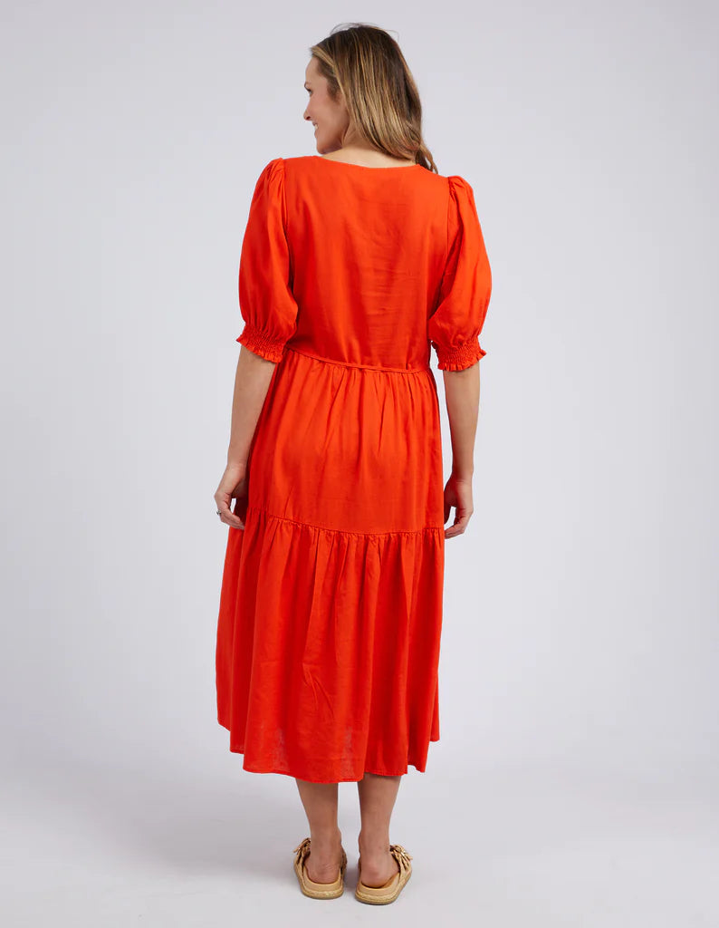 Elm Knitwear | Rosa Dress- Tangerine | Shut the Front Door