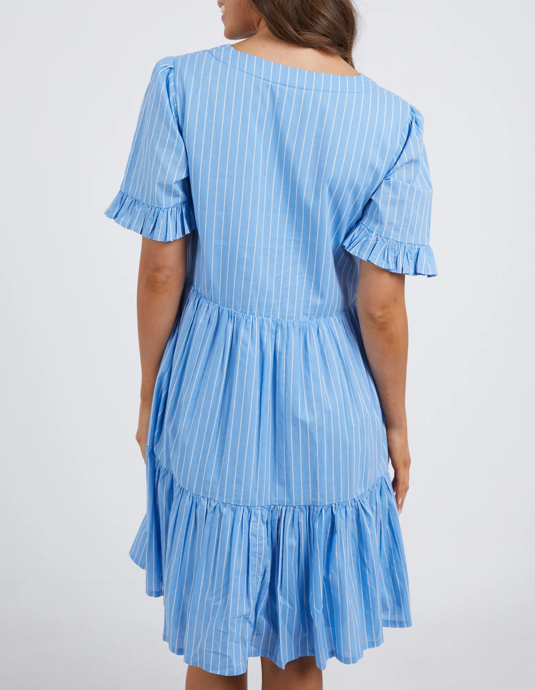 Elm Knitwear | Hailey Stripe Dress - Azure | Shut the Front Door