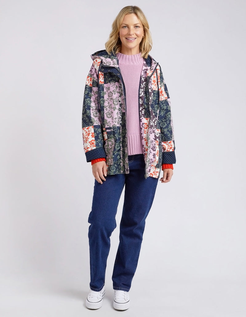 Elm Knitwear | Linear Floral Raincoat - Print | Shut the Front Door