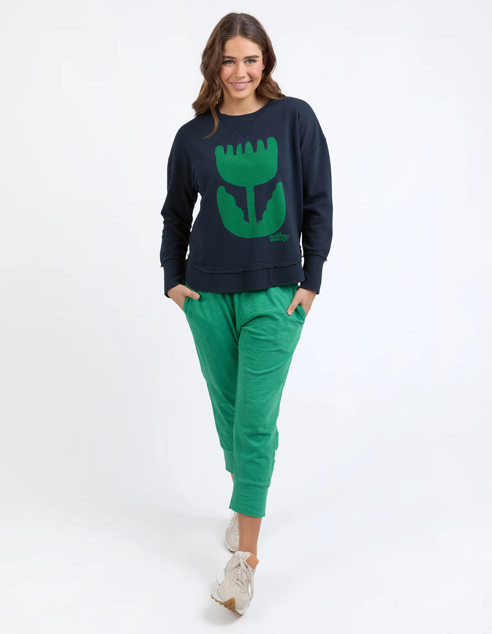 Elm Knitwear | Madeleine Stamer Crew - Navy | Shut the Front Door