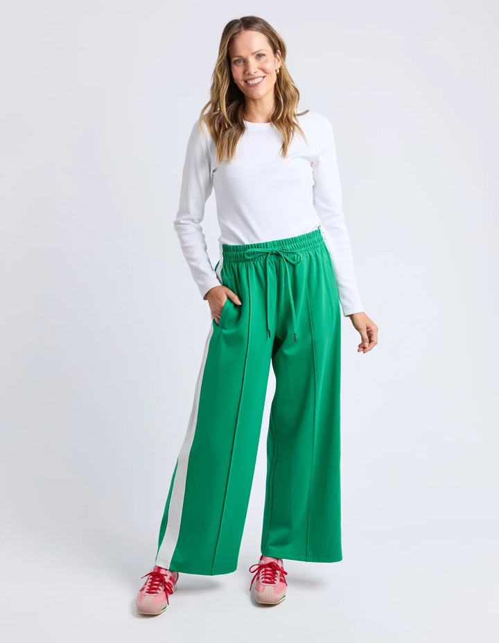 Elm Knitwear | Carmen Wide Leg Pant - Pine Green | Shut the Front Door