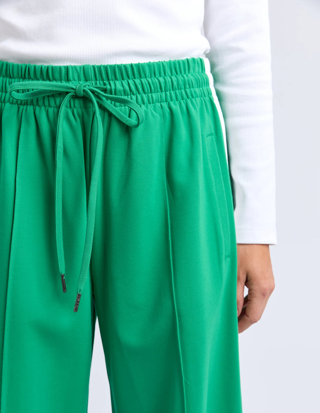 Elm Knitwear | Carmen Wide Leg Pant - Pine Green | Shut the Front Door