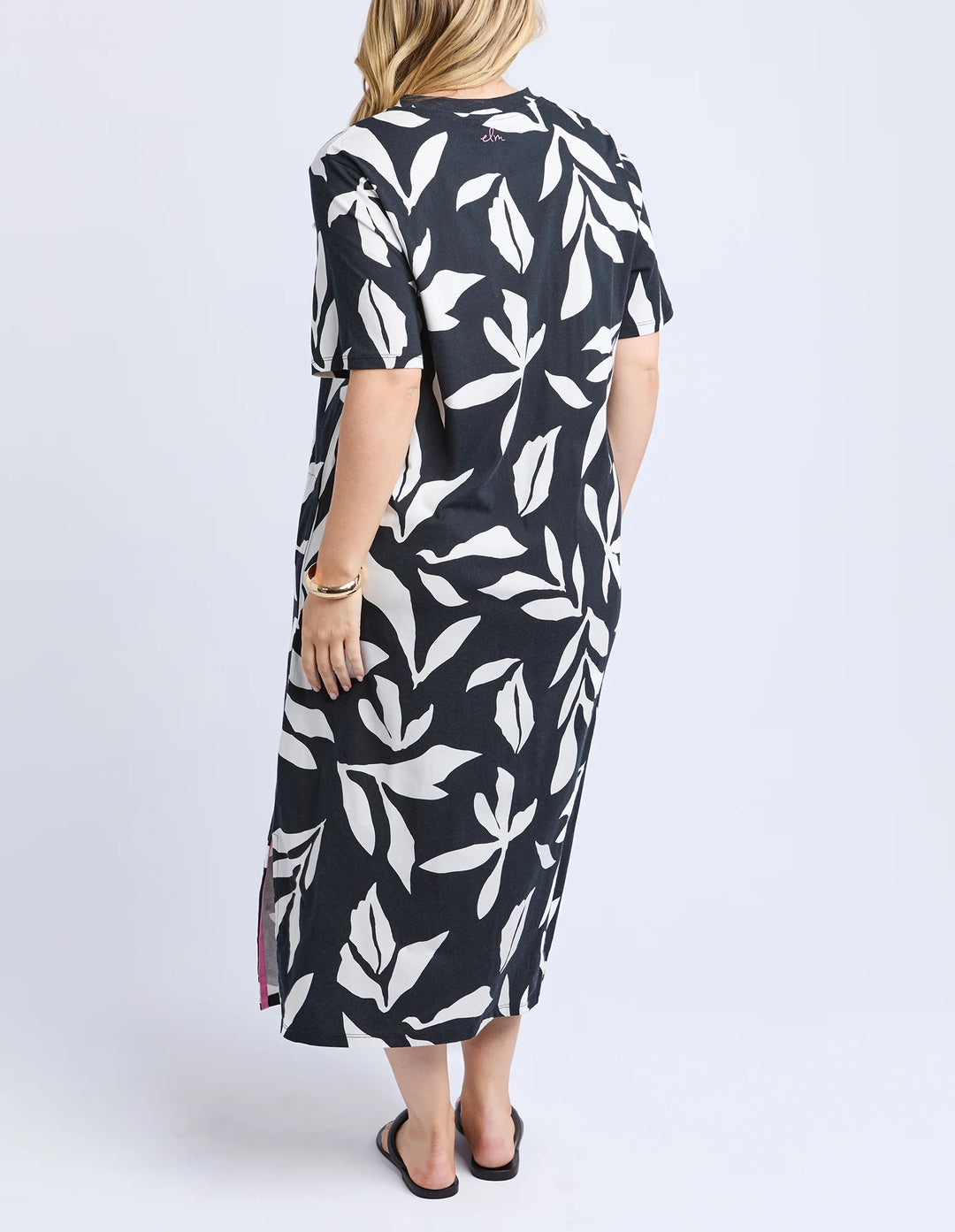 Elm Knitwear | Mimosa Tee Dress - Print Black | Shut the Front Door
