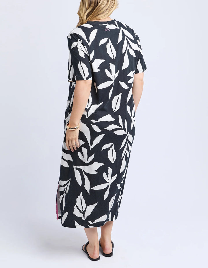 Elm Knitwear | Mimosa Tee Dress - Print Black | Shut the Front Door