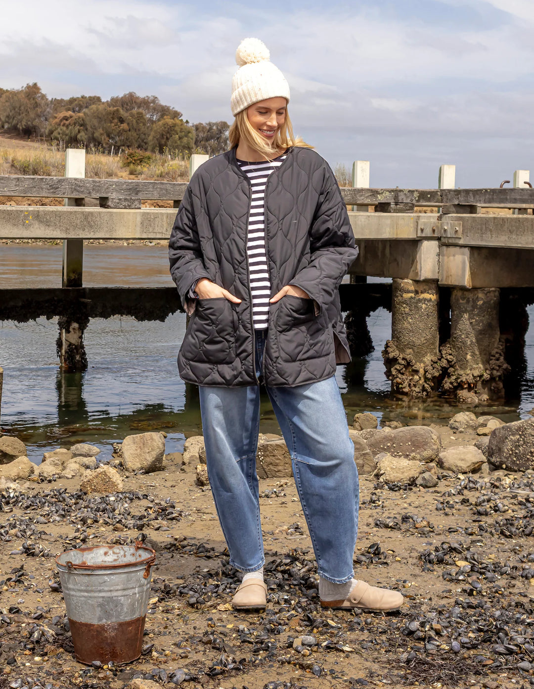 Elm Knitwear | Dusty Jacket - Black | Shut the Front Door