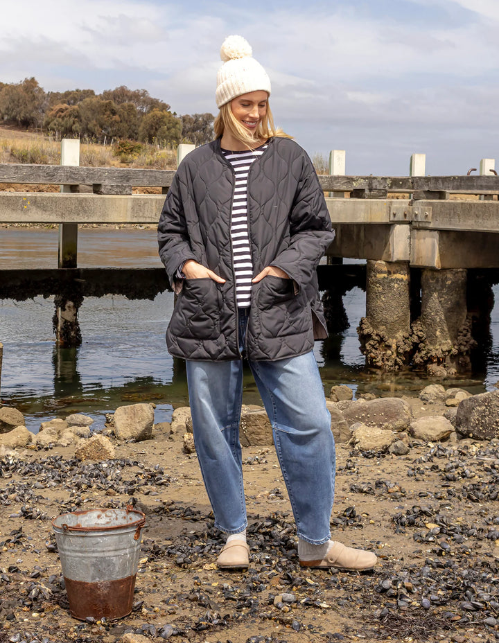 Elm Knitwear | Dusty Jacket - Black | Shut the Front Door