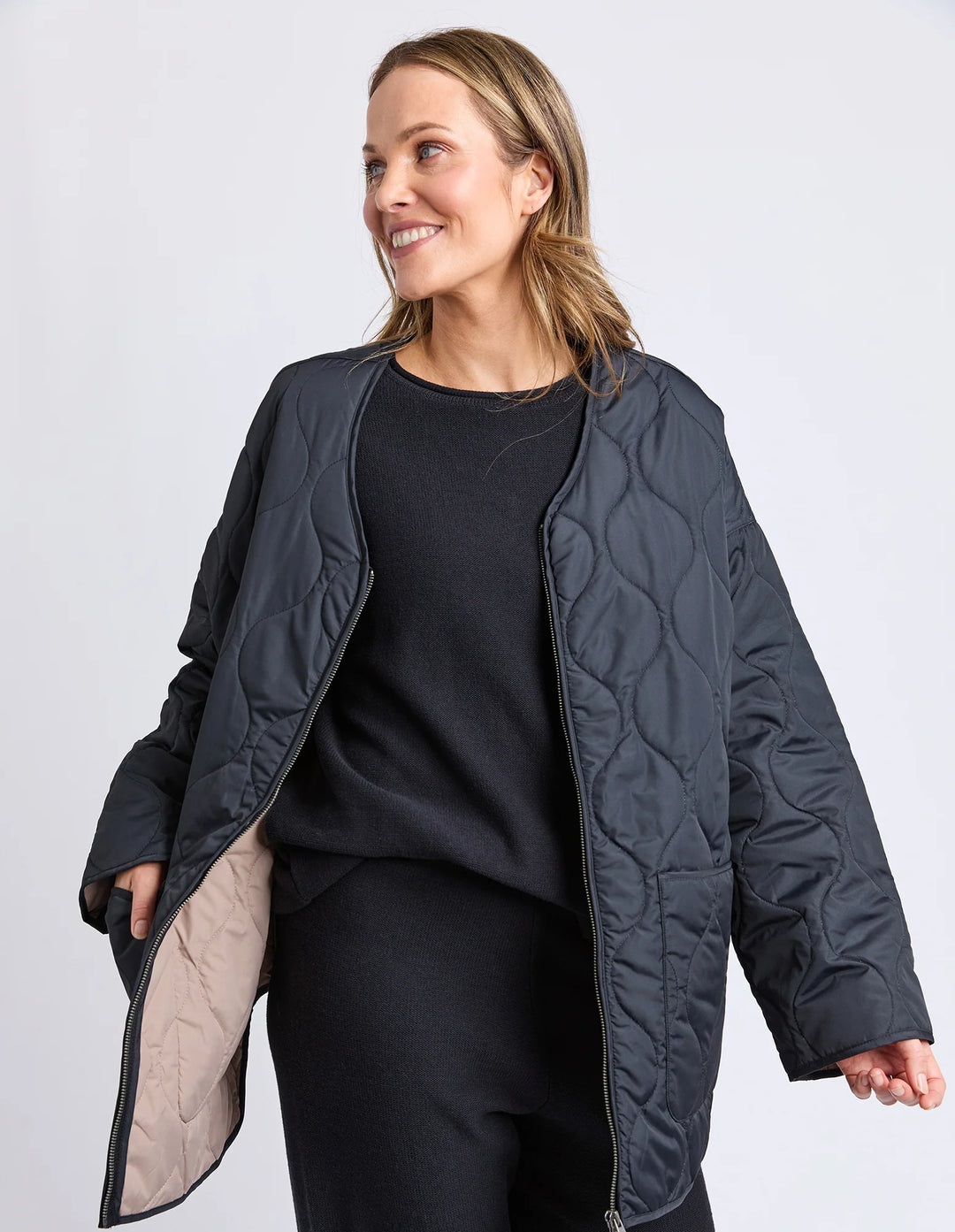 Elm Knitwear | Dusty Jacket - Black | Shut the Front Door