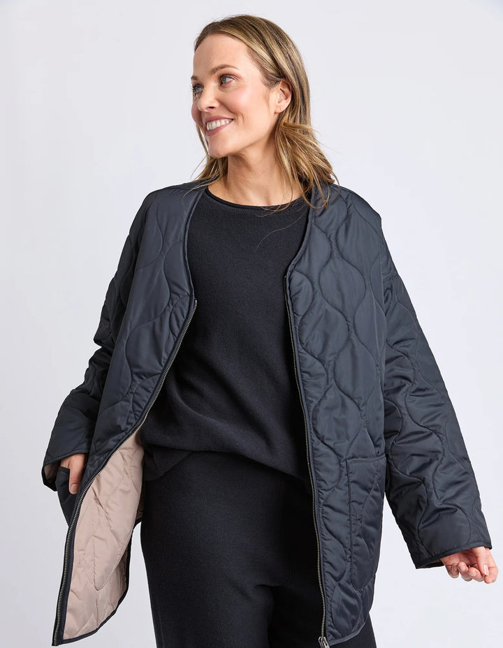 Elm Knitwear | Dusty Jacket - Black | Shut the Front Door