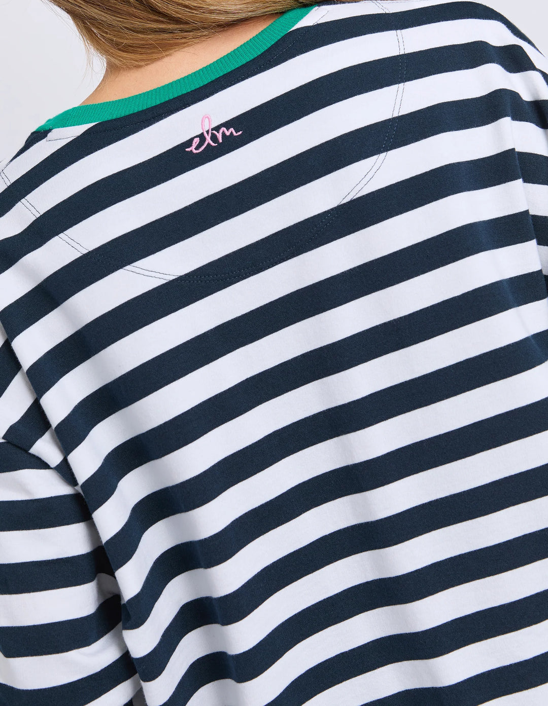 Elm Knitwear | Maps Crew - Navy | Shut the Front Door