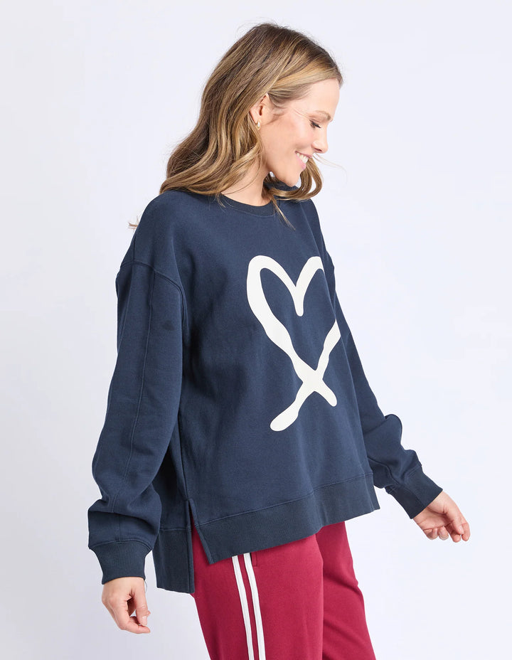 Elm Knitwear | Elin Crew - Navy | Shut the Front Door