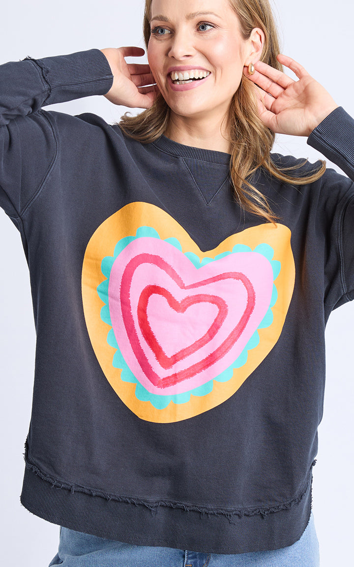 Flaming Heart Crew - Navy
