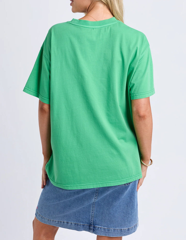 Elm Knitwear | Rio Rio Tee - Green Briar | Shut the Front Door