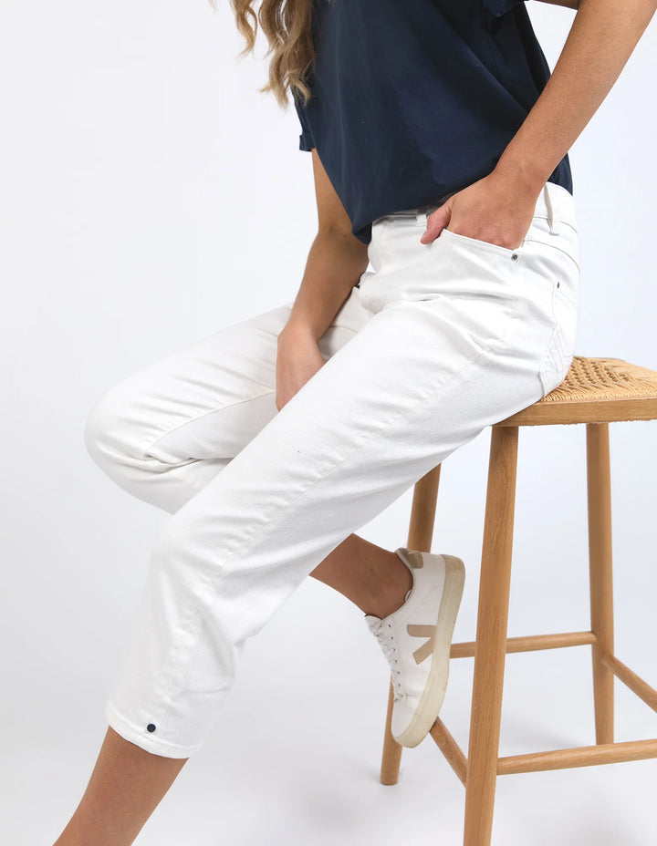 Mollie Capri Jean - White