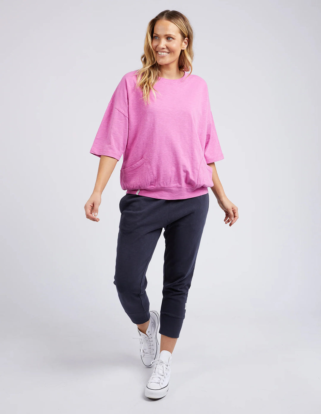 Elm Knitwear | Mazie Sweat - Super Pink | Shut the Front Door