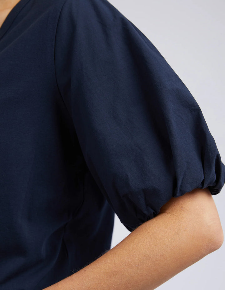 Elm Knitwear | Joy S/S Tee - Navy | Shut the Front Door